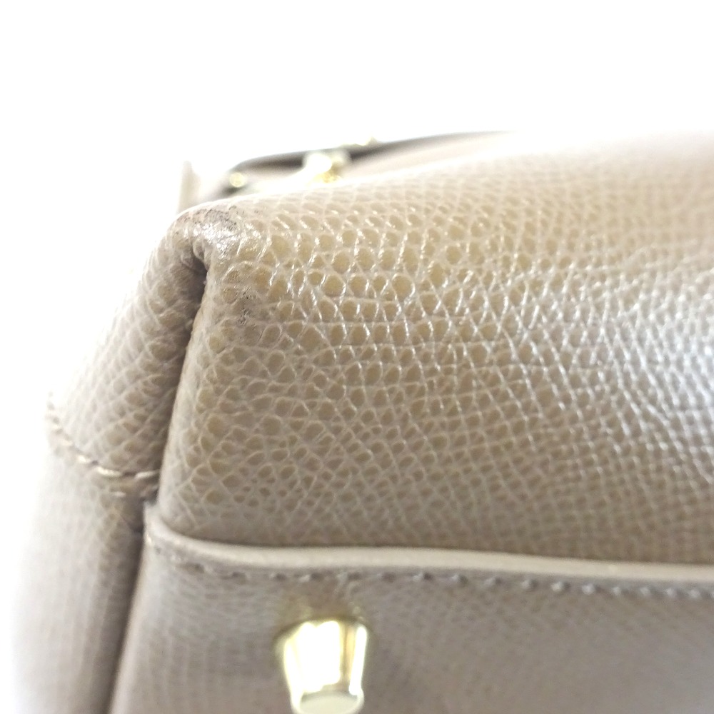 Furla Color Daino Piper 2Way Handbag Beige Camel - Image 8