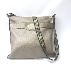 Fendi Shoulder Bag Selleria Gray