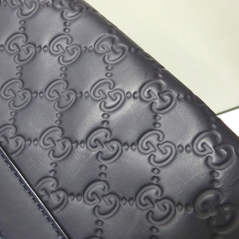 Gucci Guccissima Crossbody Messenger Bag Black - Image 17