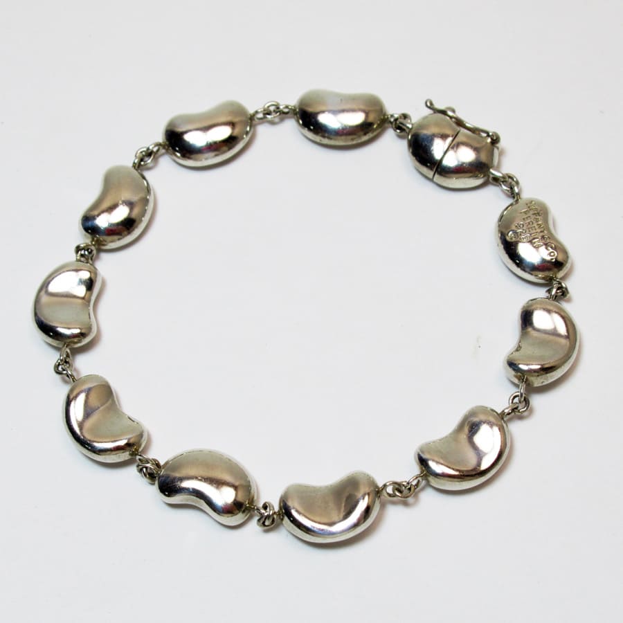 Tiffany Elsa Peretti Beans Bracelet Silver