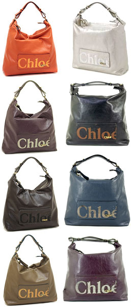Chloe Eclipse One Shoulder Leather Tote Bag Black