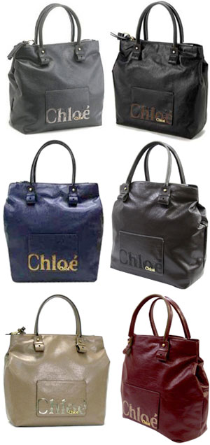 Chloe Eclipse Tote Bag Leather Ruby Red