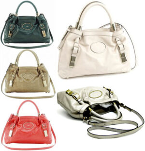 Chloe Victoria 2WAY Leather Shoulder Bag Khaki