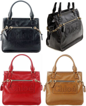 Chloe Haley Leather Tote Bag Black