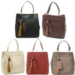 Chloe Eden Leather Tote Bag Black