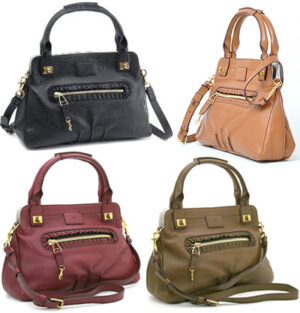 Chloe Margareth Leather 2WAY Shoulder Bag Black