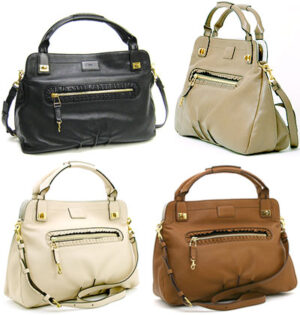 Chloe Margareth Leather 2WAY Shoulder Bag Black