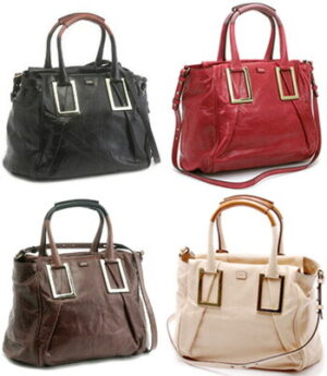 Chloe Ethel Leather 2WAY Shoulder Bag Black