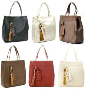 Chloe Eden Leather Tote Bag Black