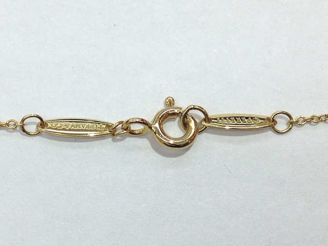 Tiffany Visor Yard Necklace Gold Diamond - Image 5