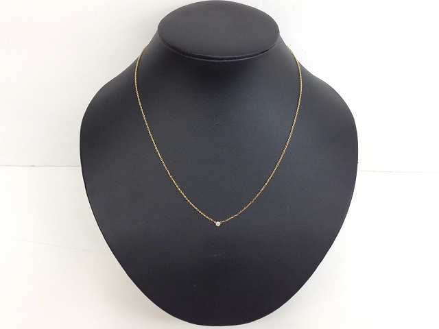 Tiffany Visor Yard Necklace Gold Diamond - Image 6