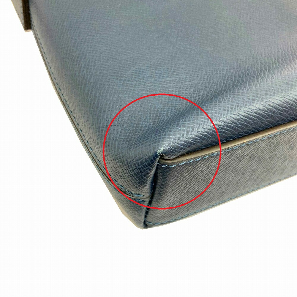 Louis Vuitton Glico Messenger PM Shoulder Bag Taiga Ocean Blue - Image 6