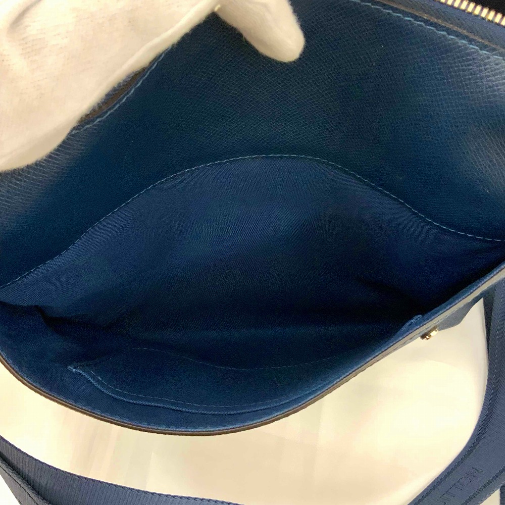 Louis Vuitton Glico Messenger PM Shoulder Bag Taiga Ocean Blue - Image 8