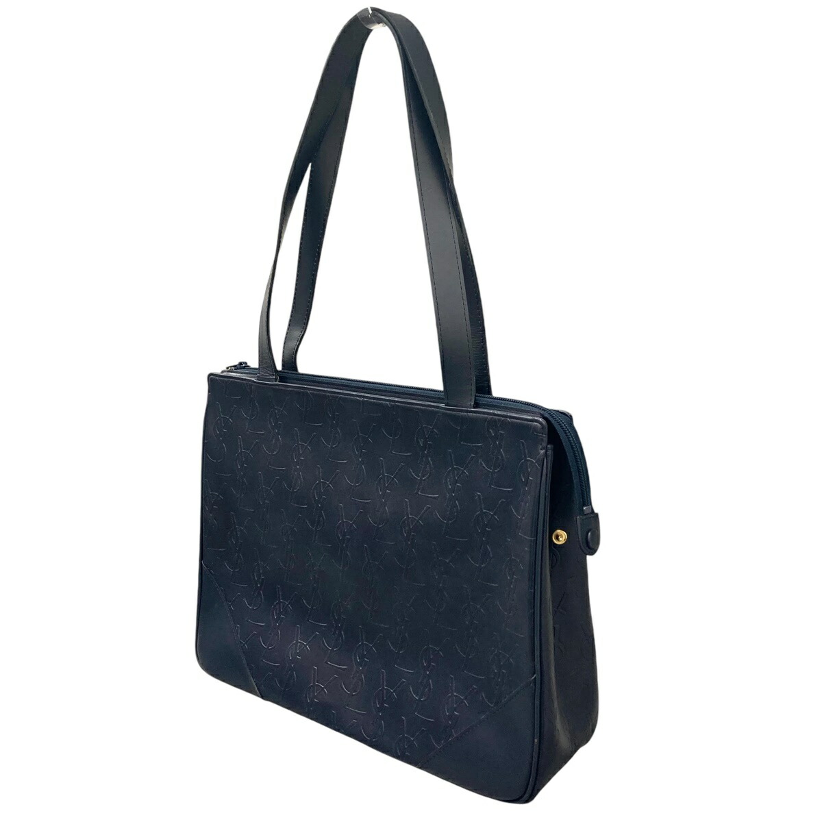 Yves Saint Laurent Tote Shoulder Bag Navy - Image 4