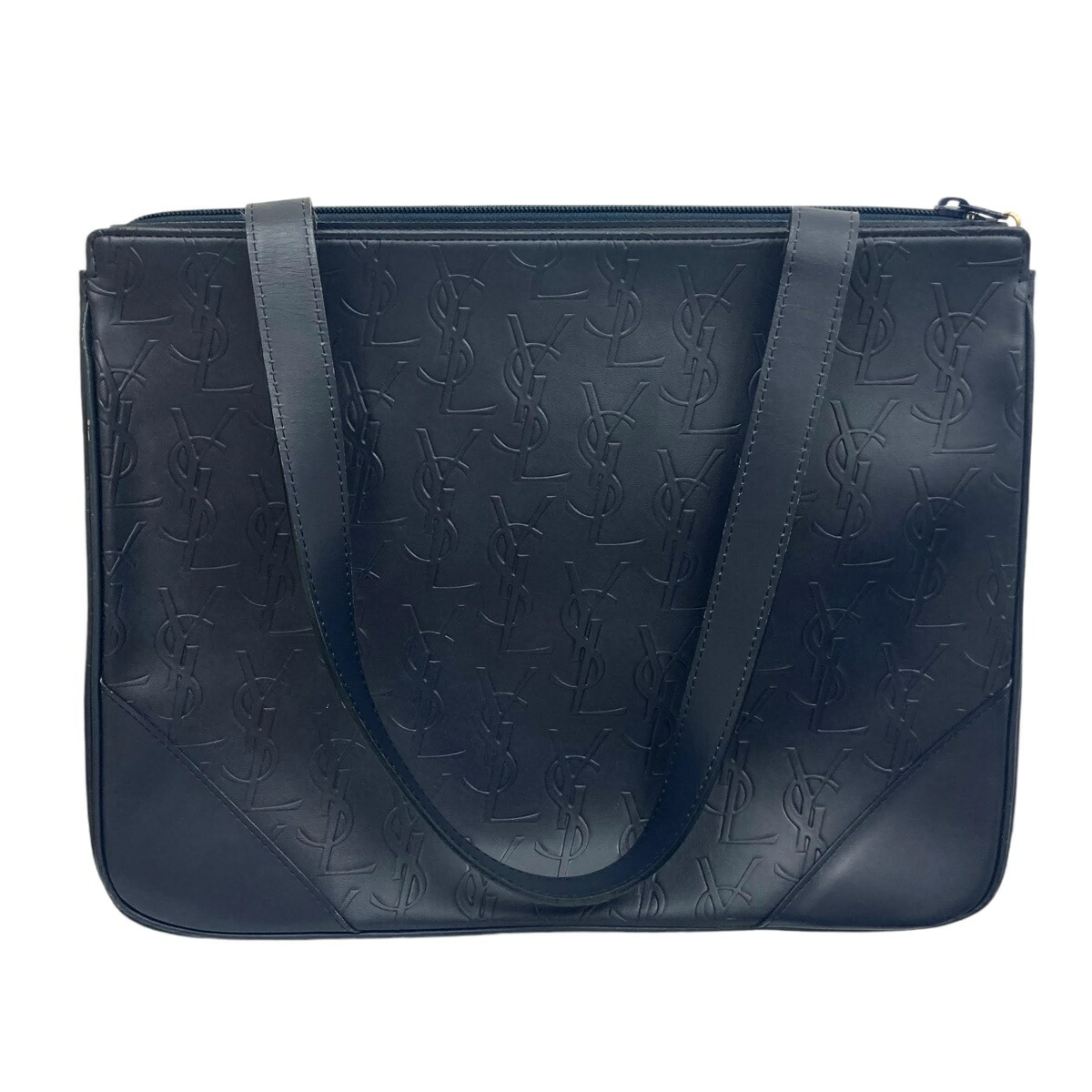 Yves Saint Laurent Tote Shoulder Bag Navy - Image 3