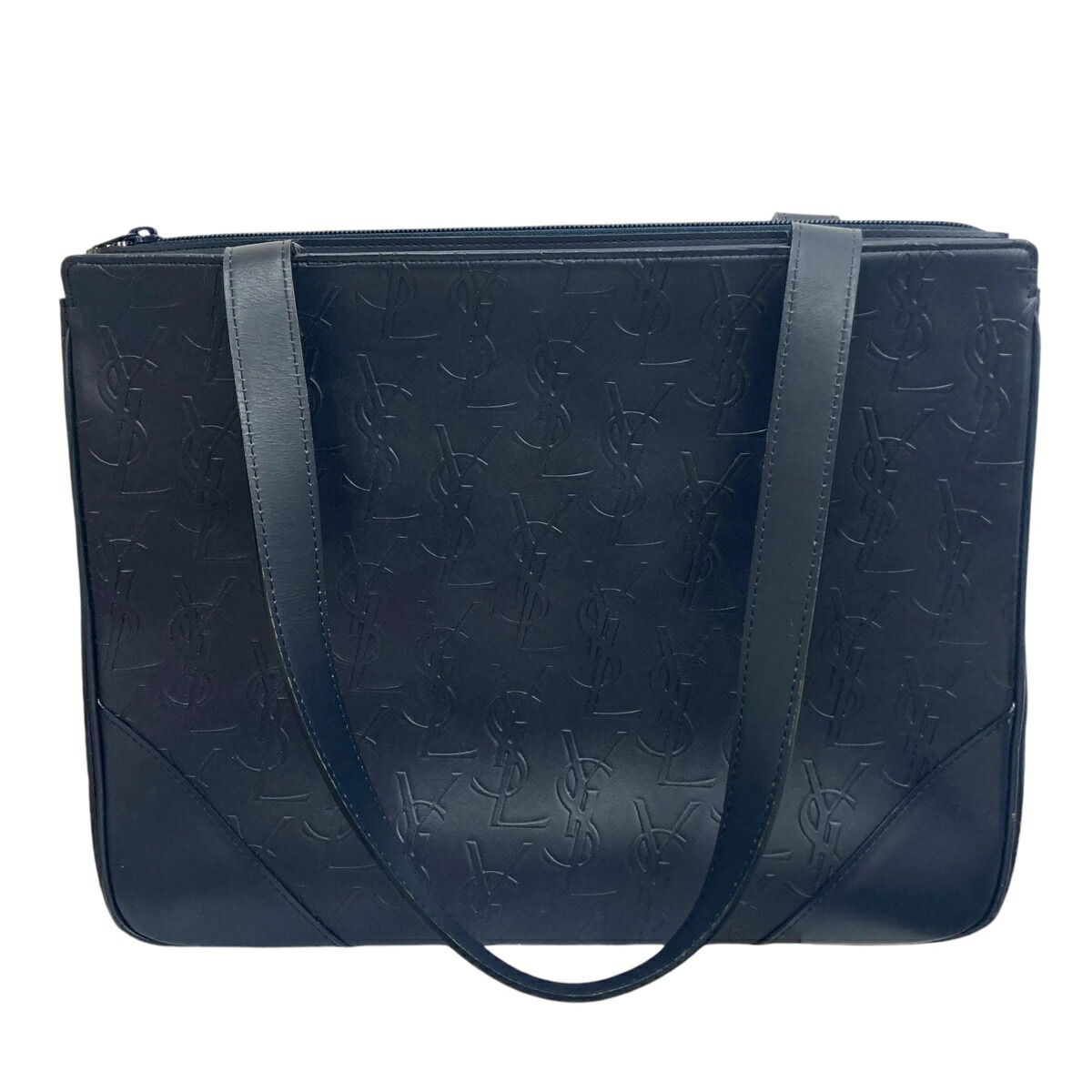 Yves Saint Laurent Tote Shoulder Bag Navy - Image 2