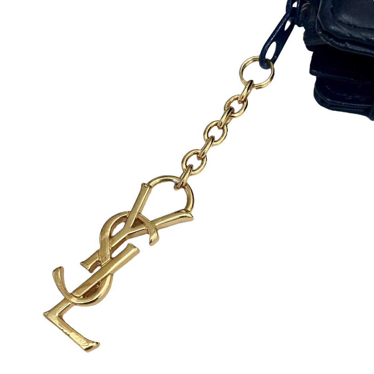 Yves Saint Laurent Tote Shoulder Bag Navy - Image 7