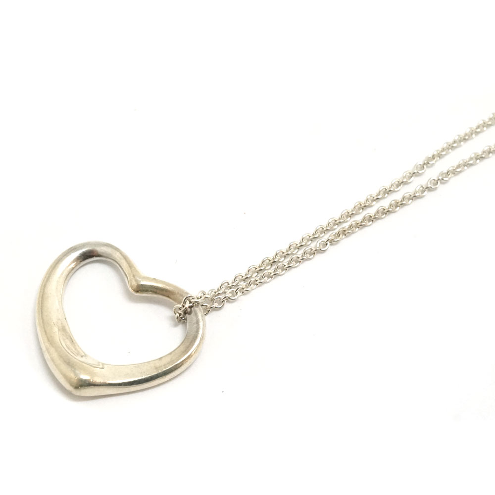 Tiffany Open Heart Necklace Silver