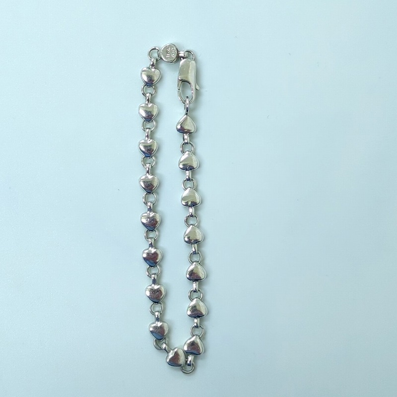 Tiffany Puff Heart Bracelet Silver - Image 8