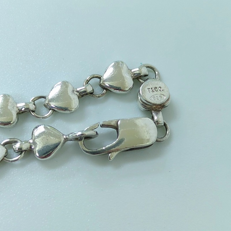 Tiffany Puff Heart Bracelet Silver - Image 9