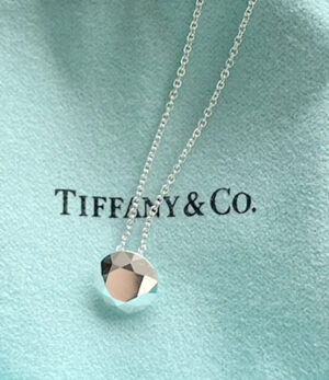Tiffany Two Carat Pendant Necklace Sterling Silver