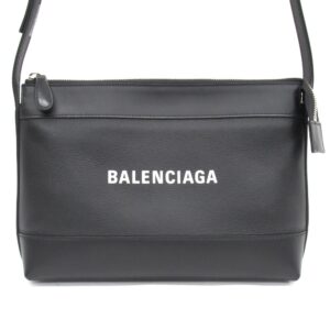 Balenciaga Navy Crossbody Bag Leather Black