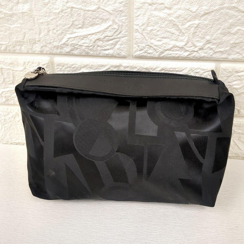 Salvatore Ferragamo Nylon Cosmetic Pouch Black - Image 2