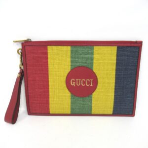 Gucci Canvas Viadera Clutch Bag Multicolor