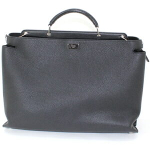 Fendi Peekaboo Essential Briefcase Leather Black
