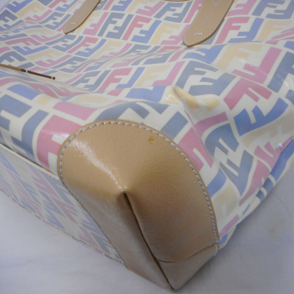 Fendi Tote Bag Beige Multicolor - Image 8