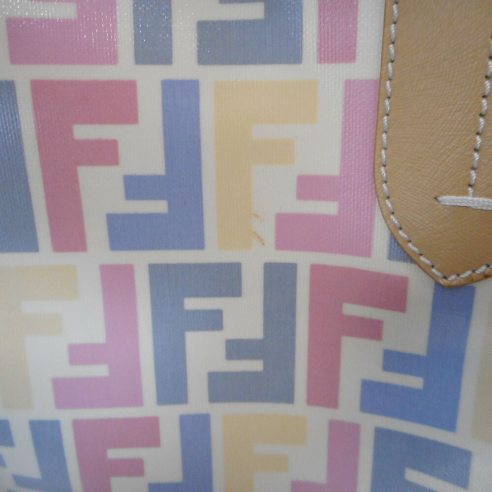 Fendi Tote Bag Beige Multicolor - Image 9