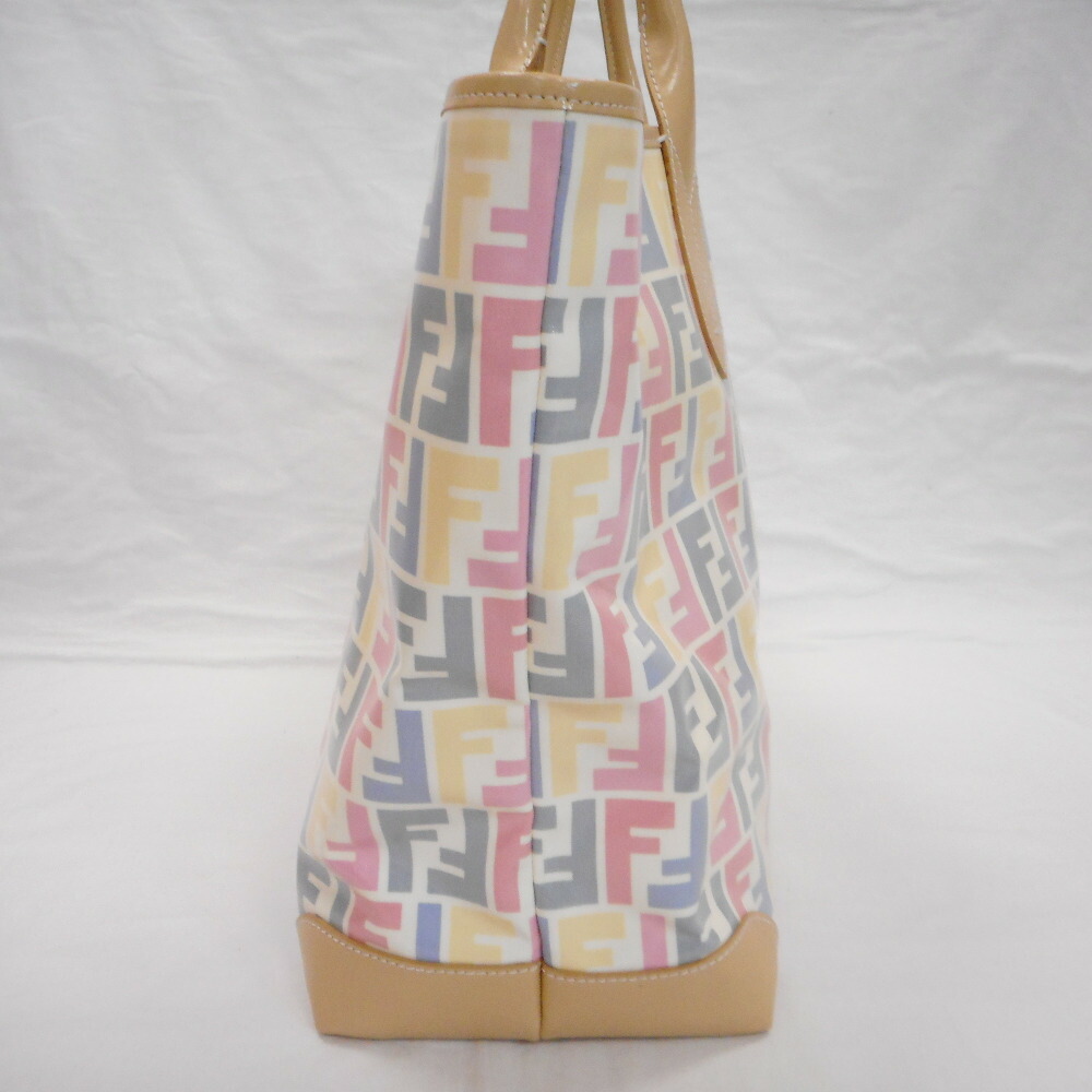 Fendi Tote Bag Beige Multicolor - Image 4
