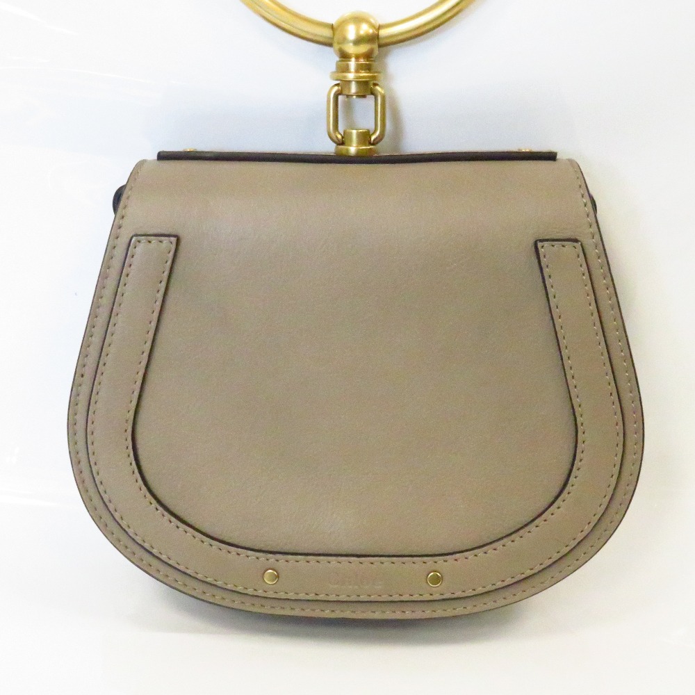 Chloe Shoulder Bag Nile Small Bracelet Bag Leather Black - Image 3