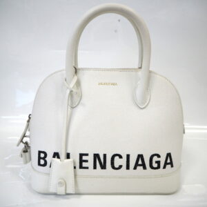 Balenciaga Bill Top Handle 2Way Handbag White