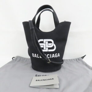 Balenciaga Wave XS Tote Bag Canvas Black