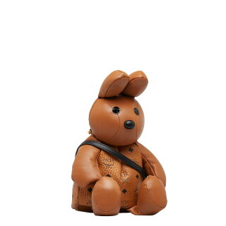 MCM Zoo Rabbit Doll Backpack Shoulder Bag Brown - Image 3