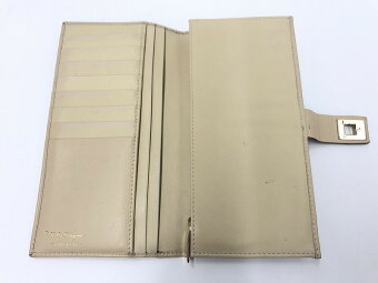 Salvatore Ferragamo long wallet bi fold brown pattern - Image 4