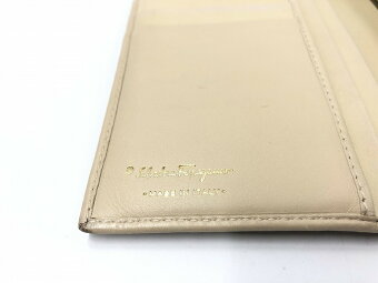 Salvatore Ferragamo long wallet bi fold brown pattern - Image 5