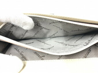 Salvatore Ferragamo long wallet bi fold brown pattern - Image 7