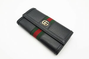 Gucci bi fold long wallet Ophidia Web Continental Black Red Green - Image 2
